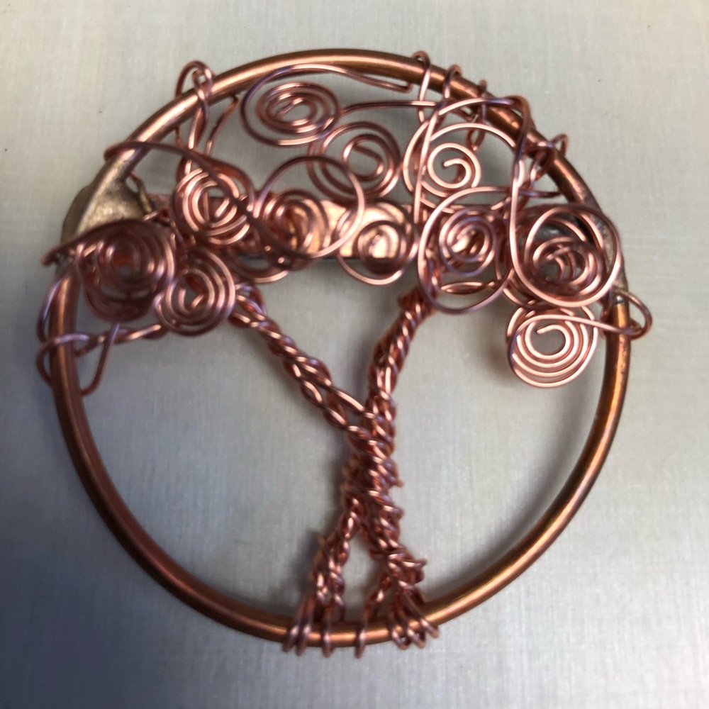 Handmade pin, copper pin, TREE OF LIFE pin, Copper pin, brooch,NWT Handmade - Picture 6 of 10